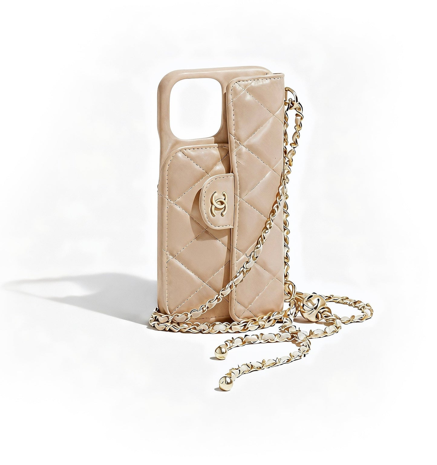 Coque de téléphone CC Beige foncé