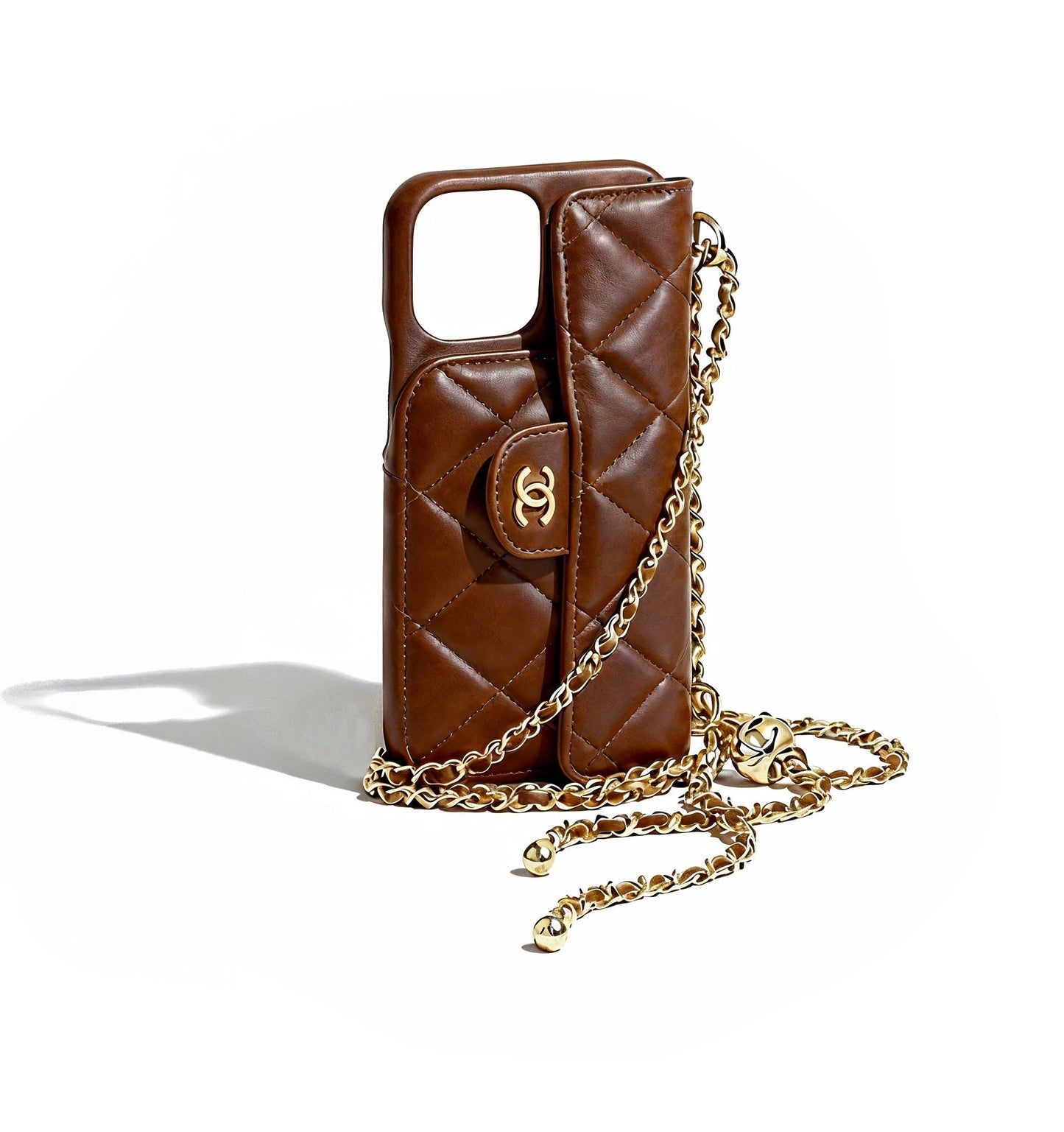 Coque de téléphone CC Marron foncé